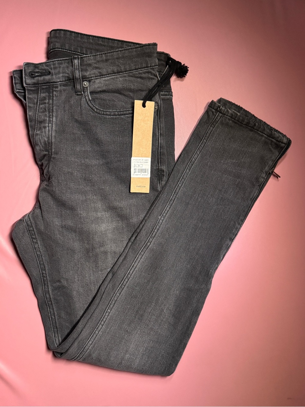 Ksubi Men's Skinny Jeans in Washed Charcoal